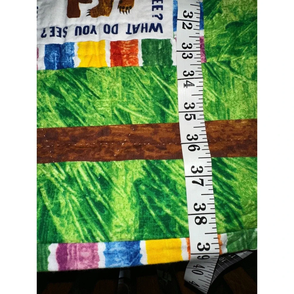 Brown Bear Kid's Themed Crib Blanket Homemade Reversible